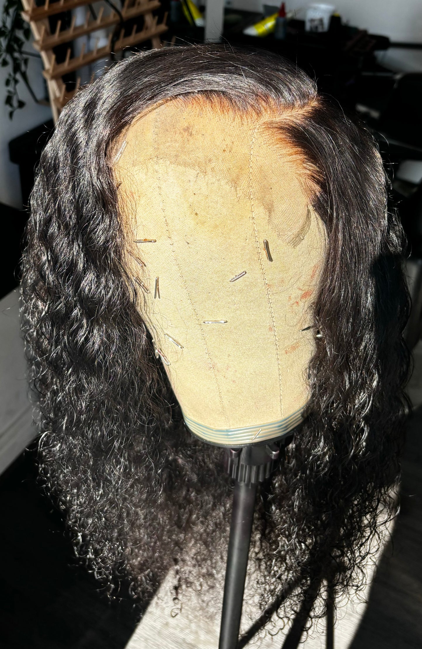 Deep Wave Glueless Closure Wig Unit